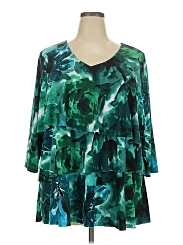 Susan Graver 3/4 Sleeve Blouse (view 1)