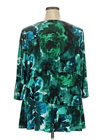 Susan Graver 3/4 Sleeve Blouse (view 2)