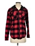 Divided by H&M 100% Cotton Plaid Red Jacket Size 2 - photo 1