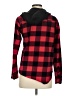 Divided by H&M 100% Cotton Plaid Red Jacket Size 2 - photo 2