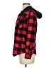 Divided by H&M 100% Cotton Plaid Red Jacket Size 2 - photo 5
