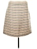 Ann Taylor 100% Polyester Tweed Ivory Casual Skirt Size 12 - photo 1