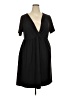 Shop Basic USA Solid Black Casual Dress Size XXL - photo 1