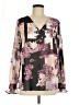 Calvin Klein 100% Polyester Purple Long Sleeve Blouse Size M - photo 1
