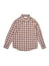Janie and Jack 100% Cotton Checkered-gingham Orange Long Sleeve Button-Down Shirt Size 5 - photo 1