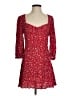 Zara Hearts Red Casual Dress Size S - photo 1
