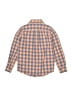 Janie and Jack 100% Cotton Checkered-gingham Orange Long Sleeve Button-Down Shirt Size 5 - photo 2