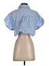 Zara Blue Short Sleeve Blouse Size S - photo 2