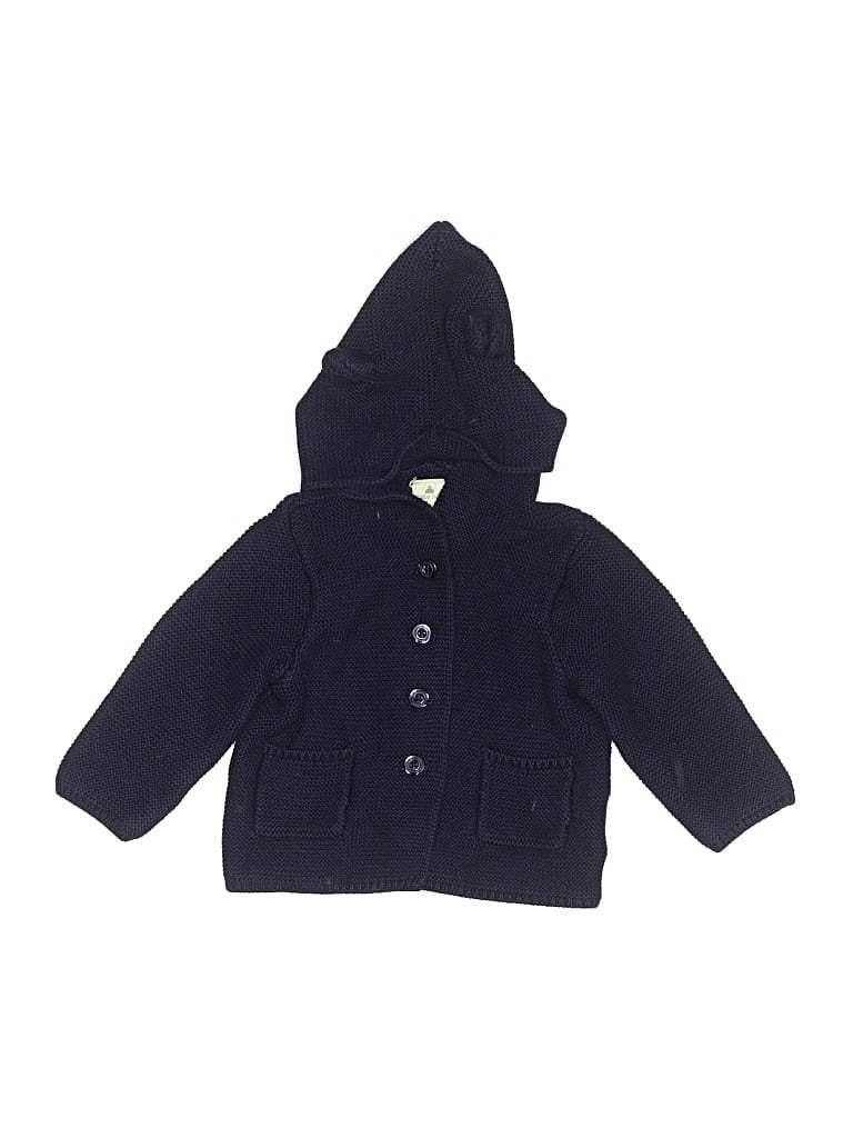Pre-owned Baby Gap Kids' Zip Up Hoodie In Blue