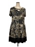 Connected Apparel Paisley Gold Casual Dress Size 18 - photo 1