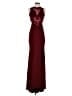 Clarisse 100% Polyester Burgundy Cocktail Dress Size 0 - photo 1