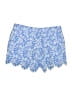 Ann Taylor LOFT 100% Cotton Print Blue Shorts Size 2 - photo 2
