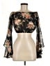 Mind Code Black 3/4 Sleeve Blouse Size M - photo 1