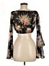 Mind Code Black 3/4 Sleeve Blouse Size M - photo 2
