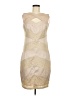 Jax Chevron-herringbone Tan Cocktail Dress Size 8 - photo 1