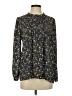 Adrianna Papell 100% Polyester Floral Black Long Sleeve Blouse Size S - photo 1