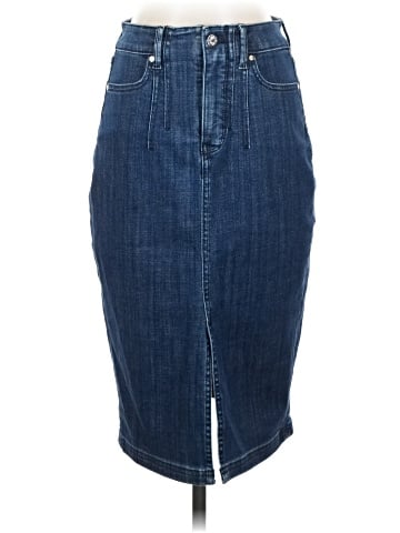 White House Black Market Denim Skirt (view 1)