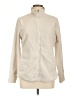 Unbranded 100% Polyester Solid Ivory Track Jacket Size L - photo 1