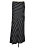 Matty M Stripes Black Casual Skirt Size L - photo 1