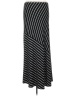 Matty M Stripes Black Casual Skirt Size L - photo 2