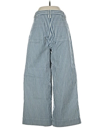 Madewell Emmett Wide-Leg Crop Pants in Herringbone Railroad Stripe (view 2)