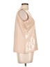 Joan Rivers Metallic Gold Sleeveless Blouse Size L - photo 4