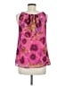 Ann Taylor LOFT 100% Polyester Pink Sleeveless Blouse Size M - photo 2