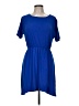 Collective Concepts Solid Blue Casual Dress Size M - photo 1