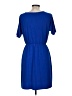 Collective Concepts Solid Blue Casual Dress Size M - photo 2