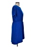 Collective Concepts Solid Blue Casual Dress Size M - photo 4