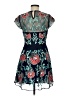 ASOS 100% Polyester Floral Teal Cocktail Dress Size 6 - photo 2