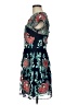 ASOS 100% Polyester Floral Teal Cocktail Dress Size 6 - photo 5