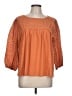 J.Crew 100% Polyester Orange 3/4 Sleeve Blouse Size L - photo 1