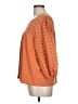 J.Crew 100% Polyester Orange 3/4 Sleeve Blouse Size L - photo 5