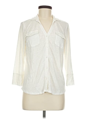J. McLaughlin 3/4 Sleeve Button-Down Shirt (view 1)