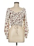 Speed Limit MPH 100% Polyester Ivory Long Sleeve Blouse Size M (estimated) - photo 1