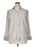 Alexander Jordan Stripes Ivory Long Sleeve Button-Down Shirt Size XL - photo 1