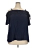 Avenue Blue Short Sleeve Blouse Size 20 Plus - photo 1