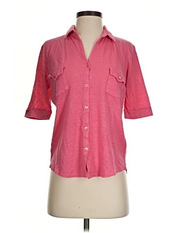 Majestic Filatures 3/4 Sleeve Button-Down Shirt (view 1)