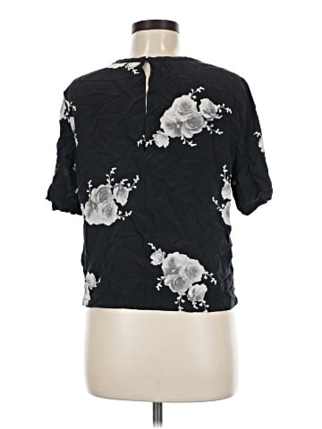 Equipment Short Sleeve Silk Top (view 2)
