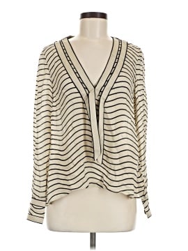 The Great. Long Sleeve Silk Top