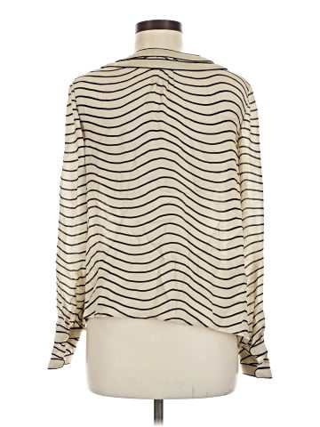The Great. Long Sleeve Silk Top (view 2)