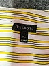 Talbots 100% Polyester Stripes Yellow 3/4 Sleeve Blouse Size XL - photo 7