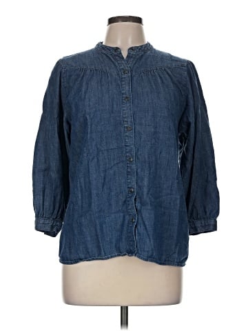 J. McLaughlin 3/4 Sleeve Button-Down Shirt (view 1)