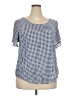 Torrid 100% Rayon Blue Short Sleeve Blouse Size 2X Plus (2) - photo 1
