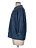 J. McLaughlin Blue 3/4 Sleeve Button-Down Shirt Size M - photo 5