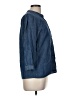J. McLaughlin Blue 3/4 Sleeve Button-Down Shirt Size M - photo 4