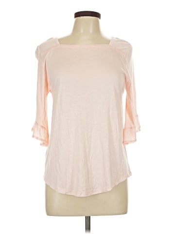 Ann Taylor LOFT 3/4 Sleeve T-Shirt (view 1)