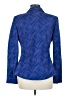 Lafayette 148 New York Chevron-herringbone Blue Blazer Size 6 - photo 2