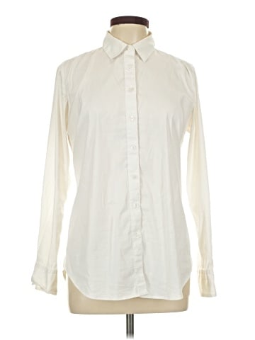 Ann Taylor Long Sleeve Button-Down Shirt (view 1)